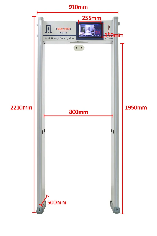 SE1007 Walk-through Thermal Imaging Metal Detection Integrated System
